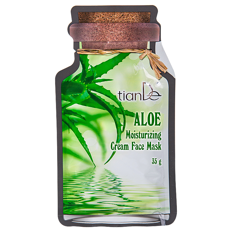 Nawilżająca kremowa maseczka do twarzy Aloes 35 g