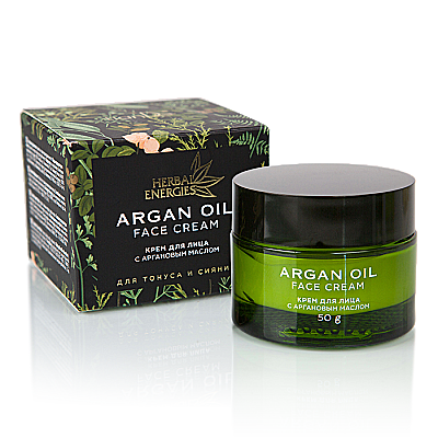 Krem do twarzy z olejkiem arganowym Herbal Energies, 50g