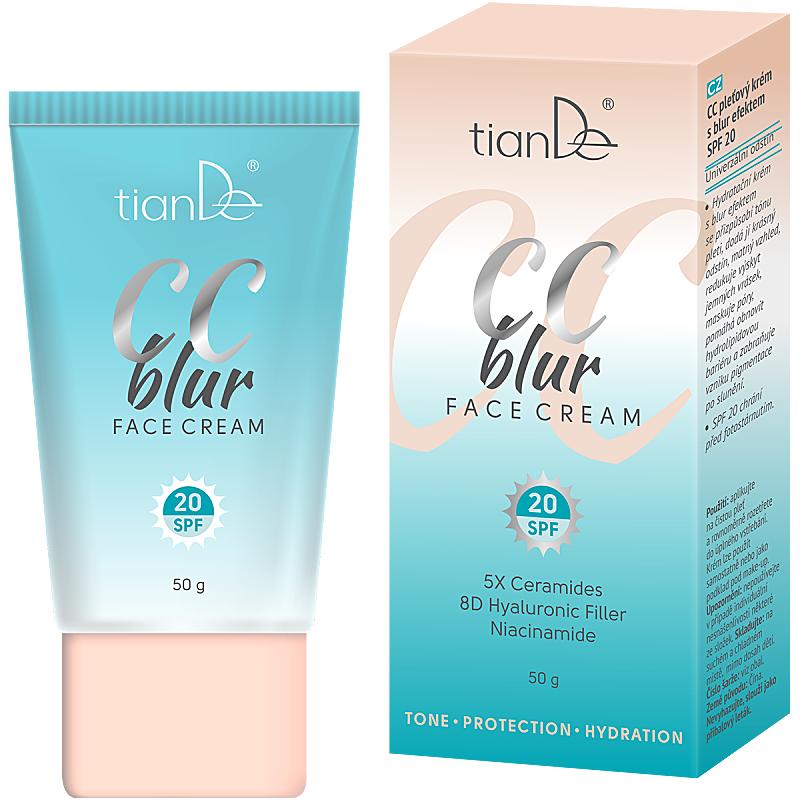 Krem CC do twarzy z efektem rozmycia SPF 20, 50 g